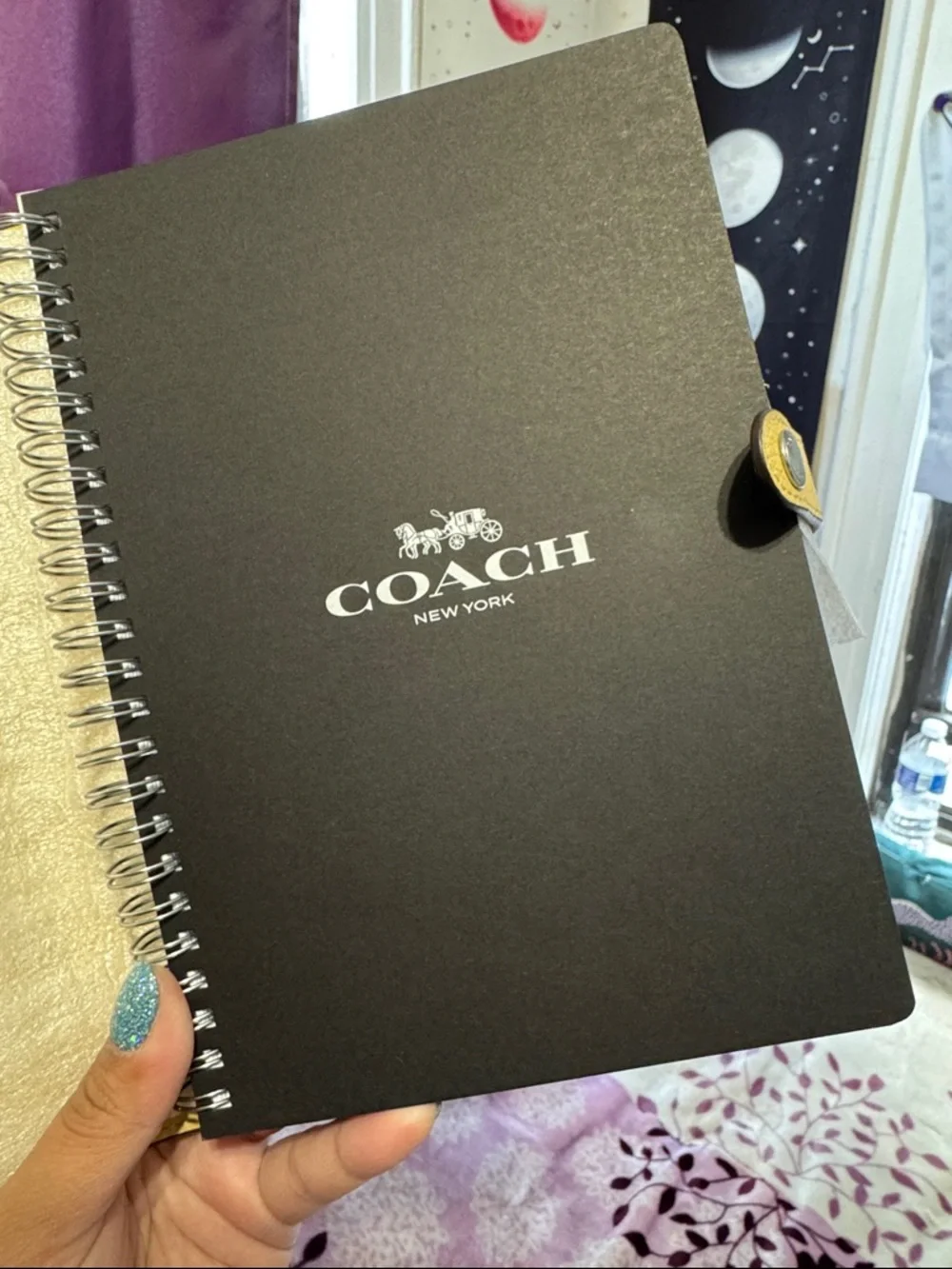 Coach Leather Snap Planner